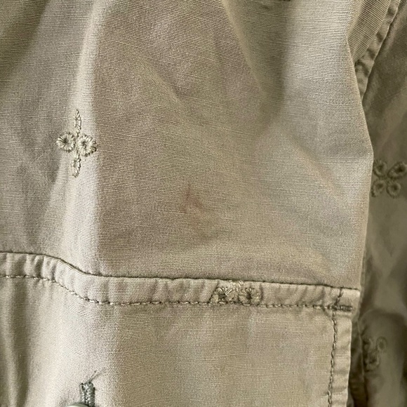 J Crew Ripstop Utility Jacket in khaki green Large - Picture 5 of 6